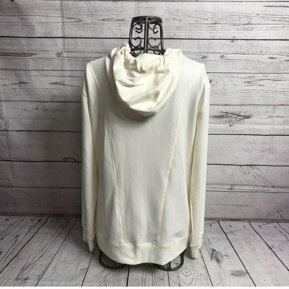 Cee Bee Cream Soft Zip Front Hoodie Small Cabincore Casual Chilly Weather - Picture 5 of 7